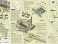 Bateria Schleswig-Holstein, potężna fortyfikacja nad Bałtykiem, z wieżą kierowania ogniem i stanowiskami artylerii.